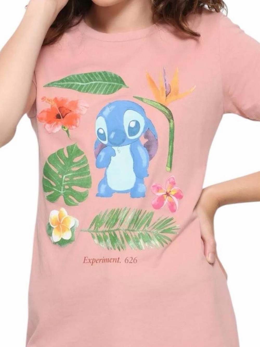 Disney Lilo & Stitch "Experiment 626" Graphic Tee - Dusty Rose (S) View 2